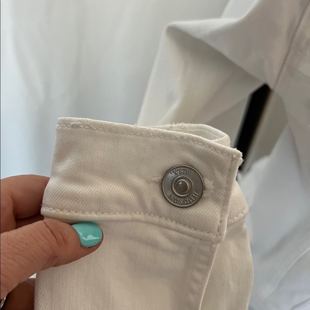 Hudson White Denim Jacket - Picture 5 of 8